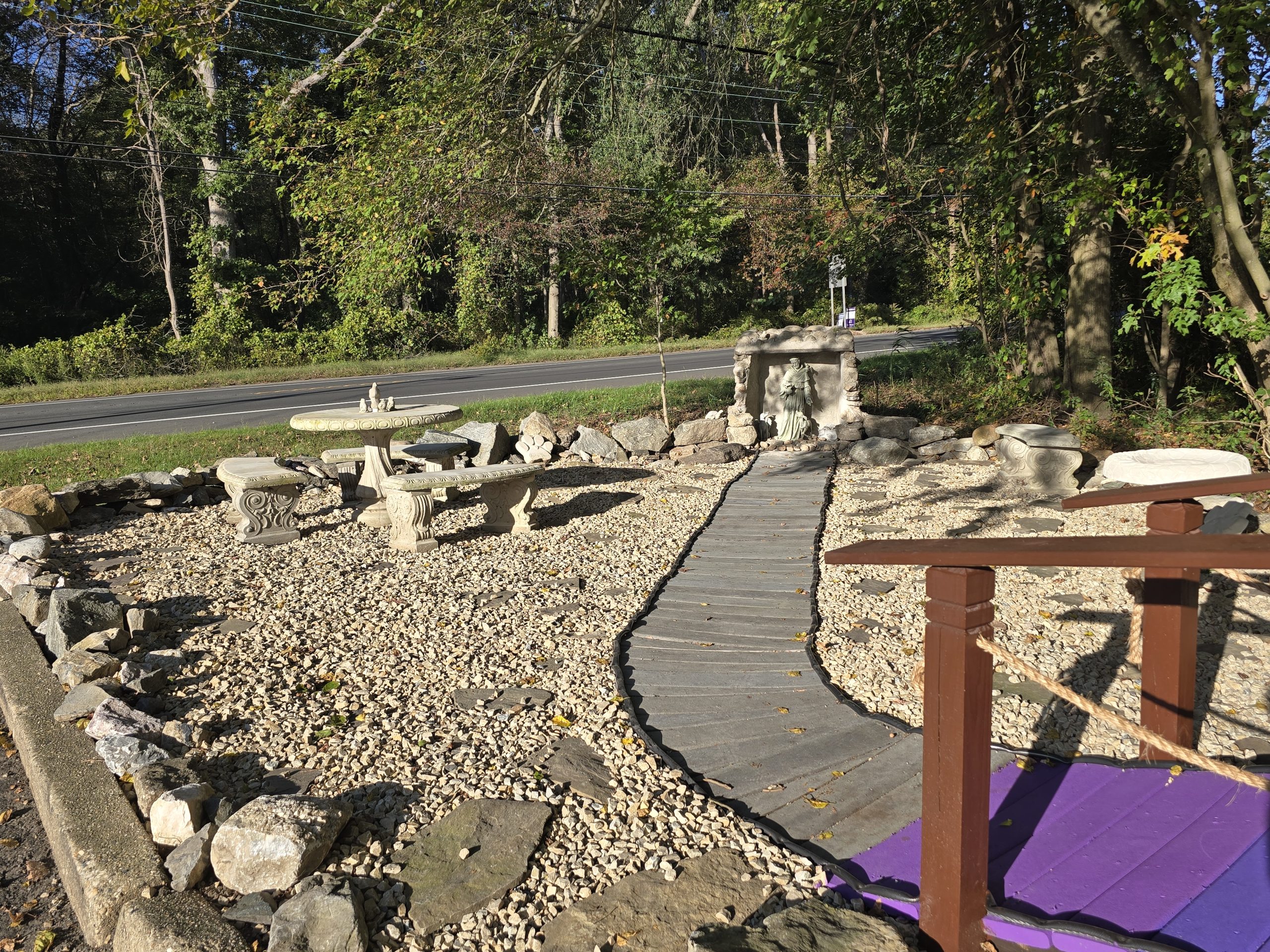 St. Francis Grotto area